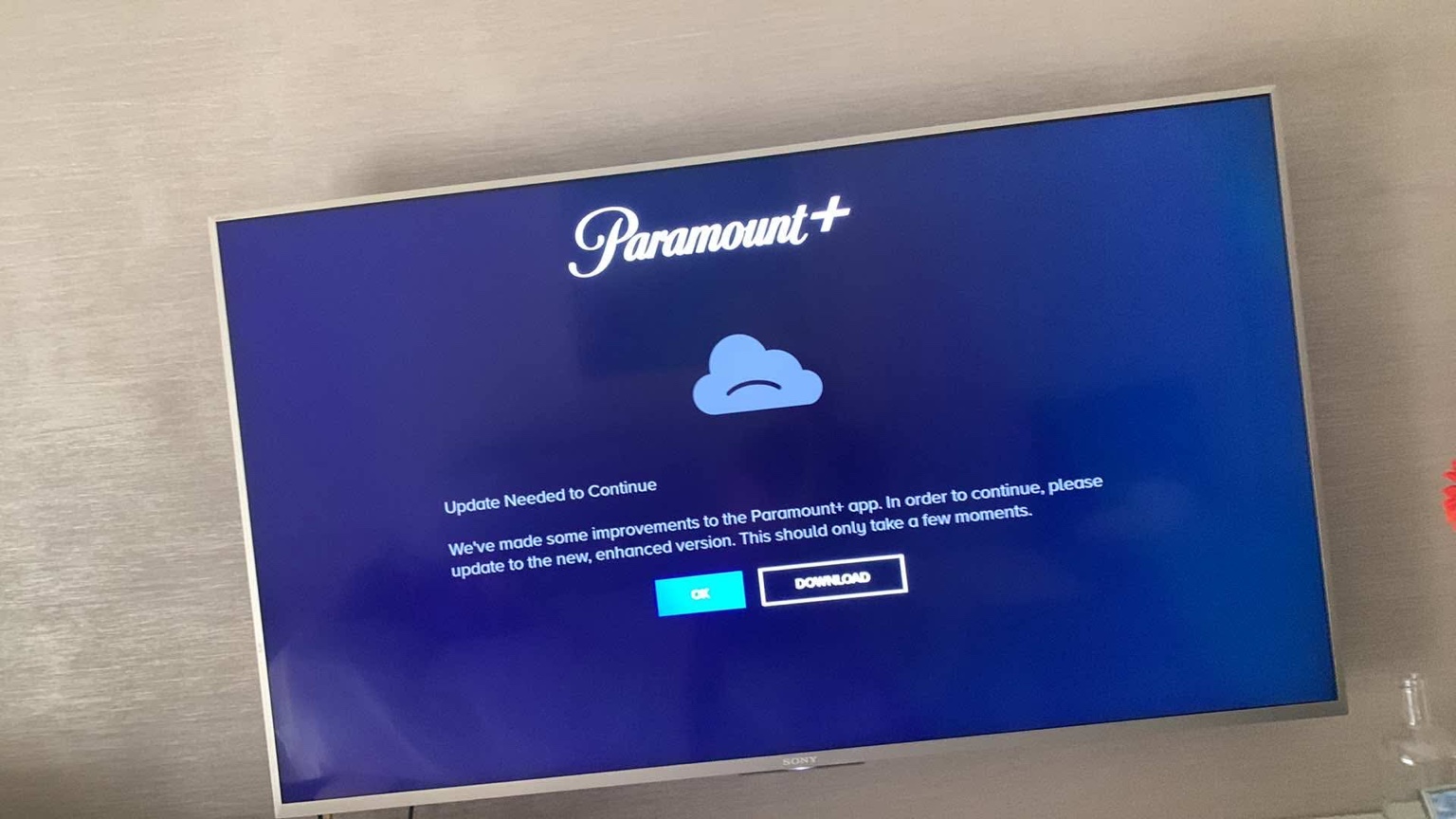 Errore: Smart TV/Firestick versione App non corretta